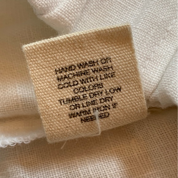 EUC Della Pants - Dallas Daws, white linen trousers pants, extra large, like new - Picture 10 of 13